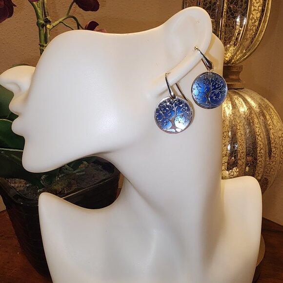 .925 Sterling silver earrings - Picture 1 of 2